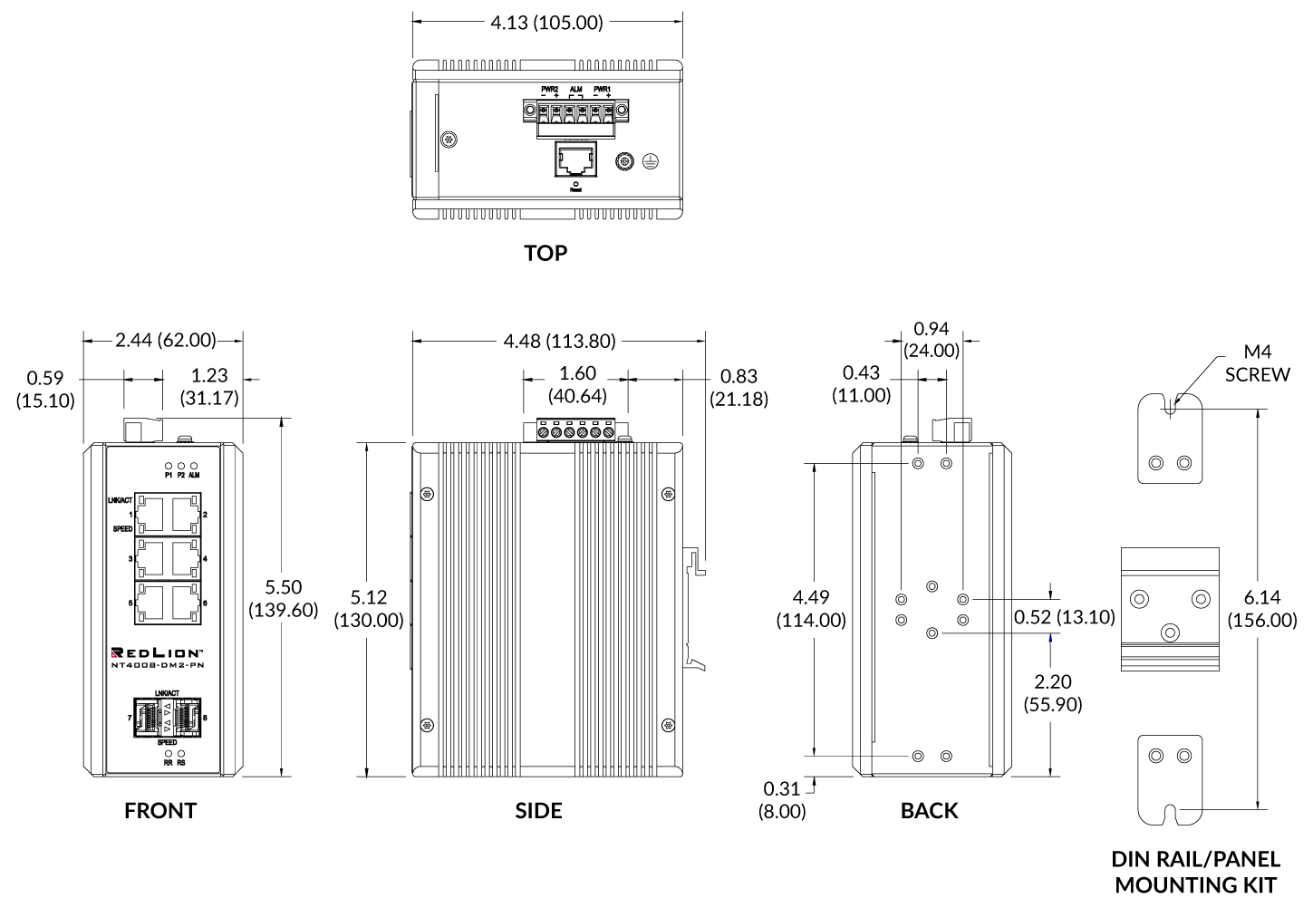 Dimension Drawings – Red Lion Support Dimension Drawings – Red Lion Support